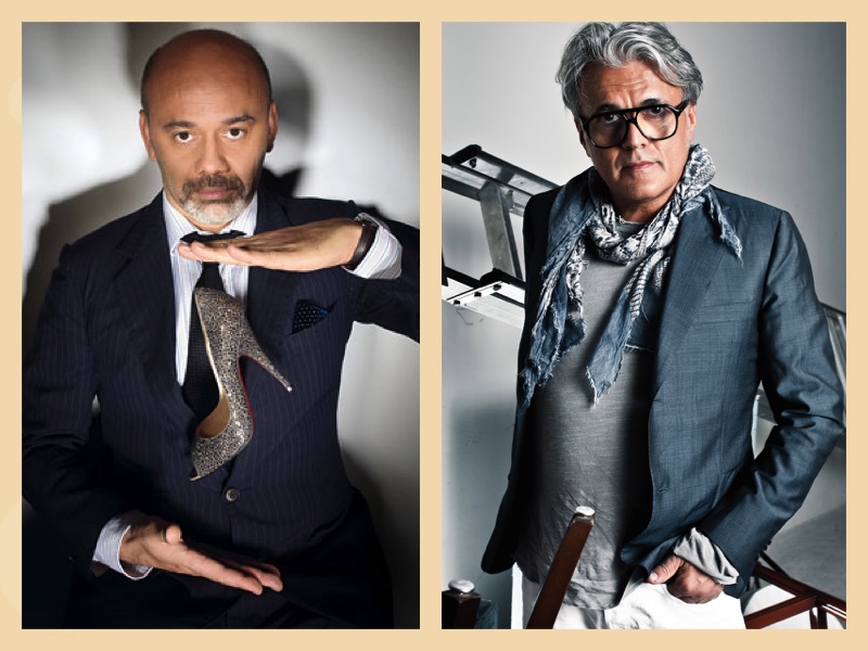 紅鞋教父Christian Louboutin與搖滾鞋王Giuseppe Zanotti Design。